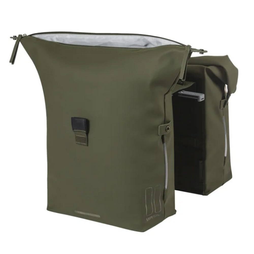 Basil Doppeltasche SOHO Nordlicht 41 Liter 31 X 15.5 X 38 CM Grün, 31 X 15.5 X 38 CM Grün