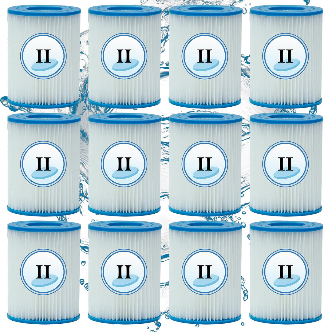 Filterkartusche Typ II, für Bestway 58094 - Filterkartusche für Poolfilter, Ersatzfilter für Bestway