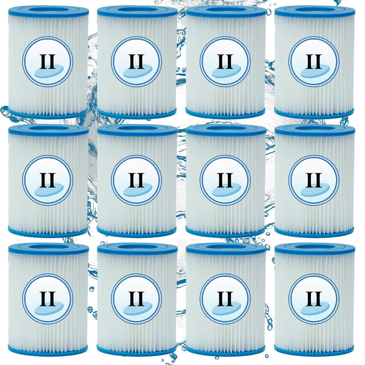 Filterkartusche Typ II, für Bestway 58094 - Filterkartusche für Poolfilter, Ersatzfilter für Bestway
