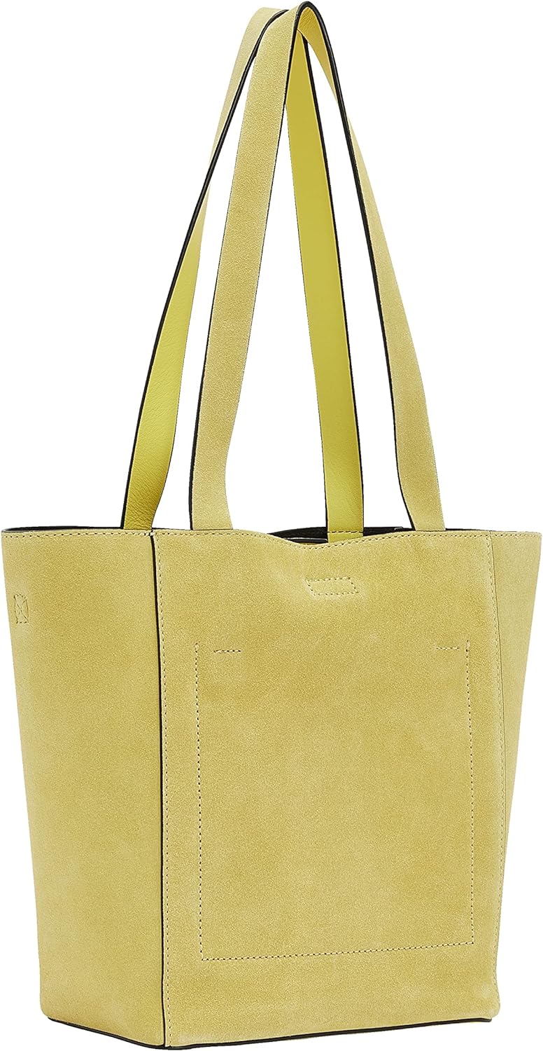 Liebeskind Damen Steph Suede Shopper S Pale Banana, Pale Banana