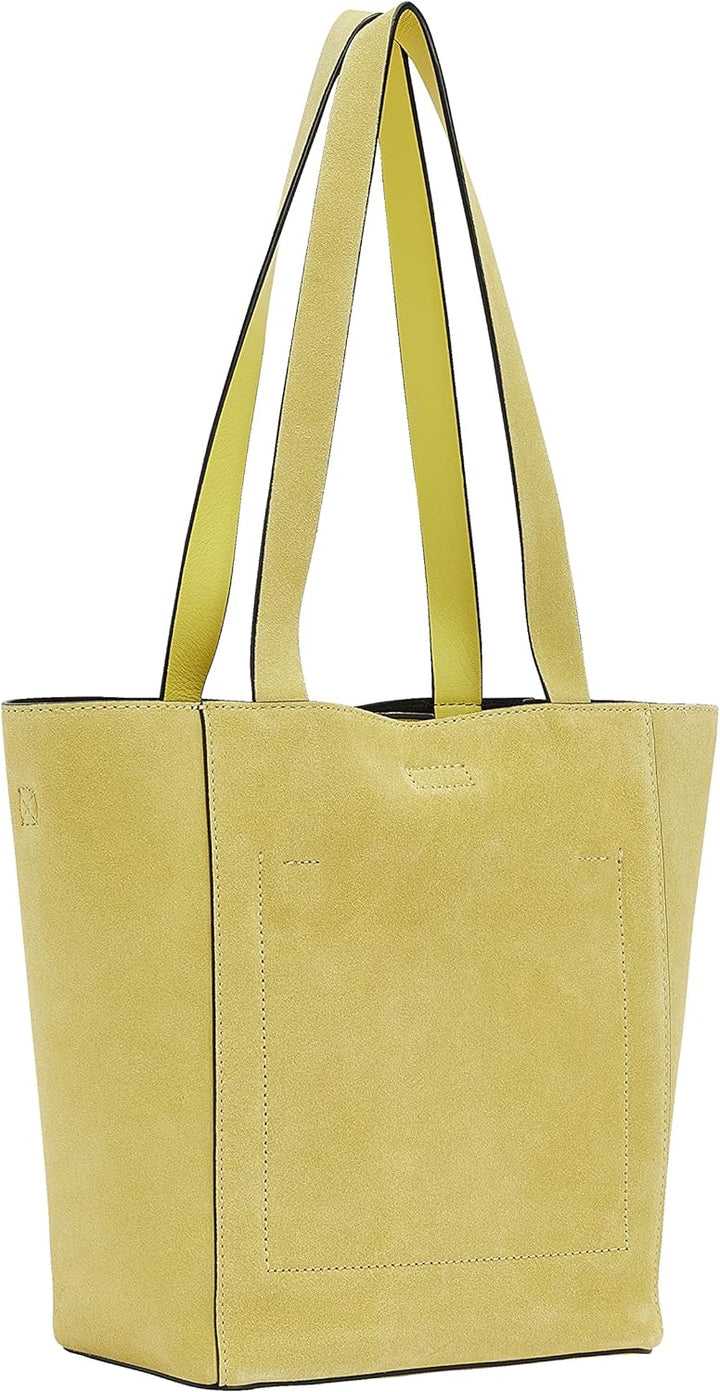 Liebeskind Damen Steph Suede Shopper S Pale Banana, Pale Banana