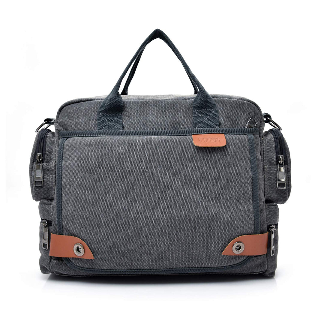 FANDARE Umhängetasche Herrentasche Segeltuch Schultertasche Lehrertasche Laptoptasche für 12.9 Zoll