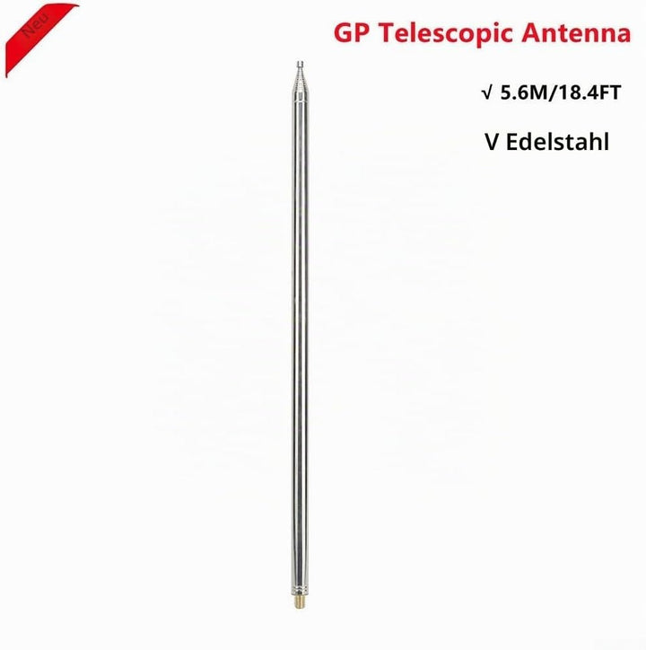 Teleskopantenne, leicht, 5,6 m, Teleskopantenne, Yagi-Antenne, ideal für Ham Radio, 14 Abschnitte