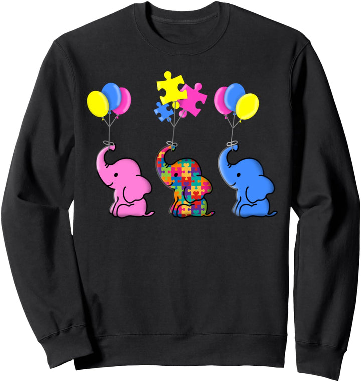Niedliches Autismus-Elefant-Autismus-Bewusstseins-Geschenk Sweatshirt