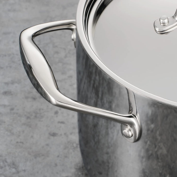 Tramontina 80116/009DS Gourmet Stainless Steel Induction-Ready Tri-Ply Clad, NSF-Certified 3 Quart C