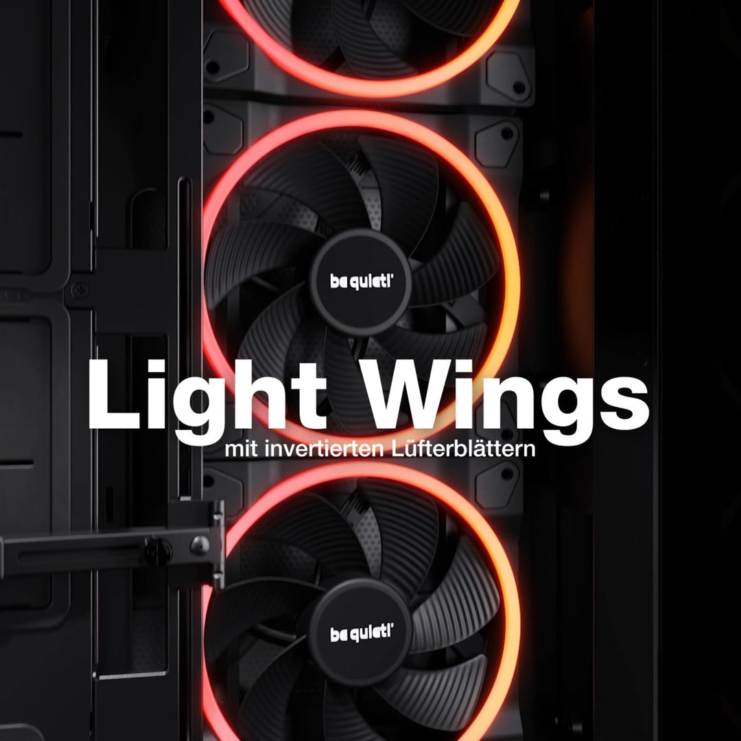 be quiet! Light Base 900 DX Black PC-Gehäuse, atemberaubender Panorama-Blick, Show Case, Dual Chambe