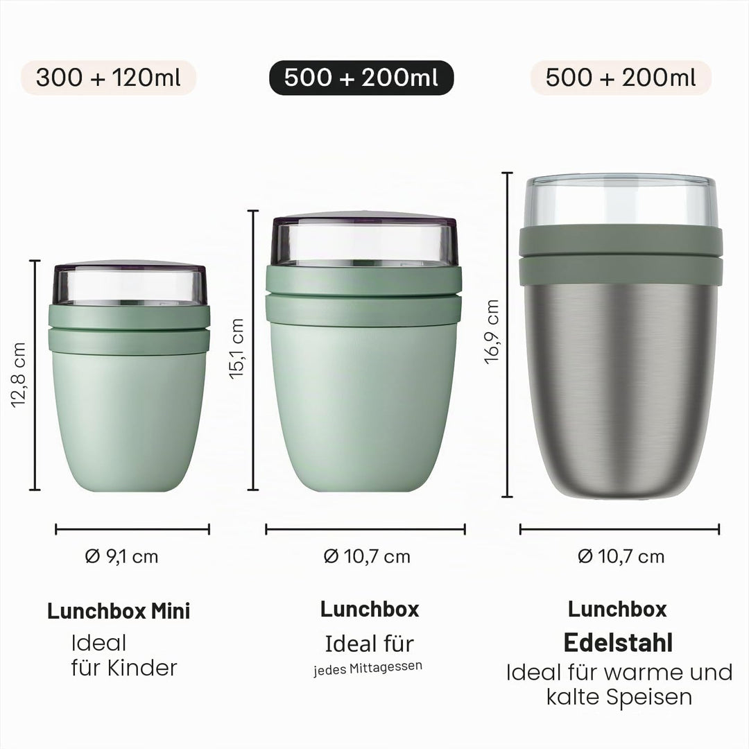 Mepal | Lunchpot Vario | erstelle dir deinen Lunchpot wie er dir gefällt | Praktischer Müslibecher |