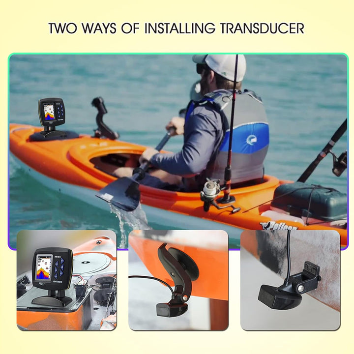 Fischfinder Kabelgebundener Sensor 45 Grad Unterwasser-Angelkamera Tragbarer LCD-Fischsucher Wasserd