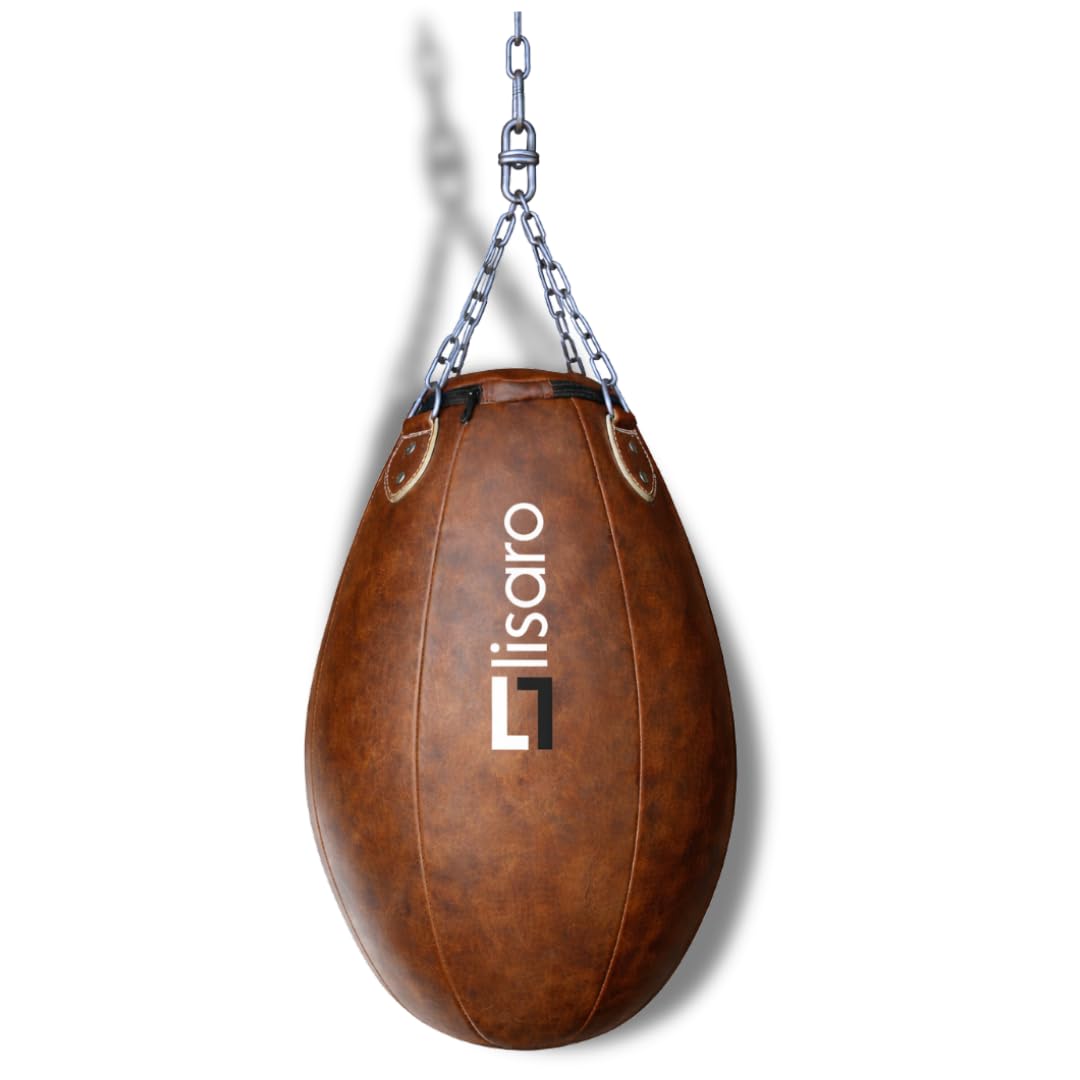 Lisaro Profi Maisbirne 70 cm – Boxbirne Punchingball hängend – 17 kg gefüllt – Premium Kunstleder Pu