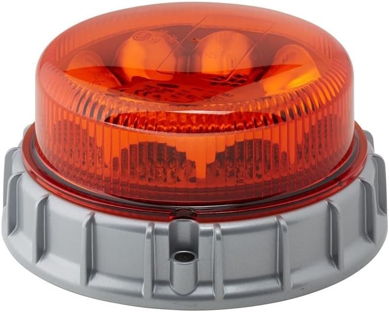 HELLA - LED-Blitz-Kennleuchte - K-LED 2.0 F - 12/24V - Gelb - Schraubanschluss/Anbau - Kabel: 1450mm