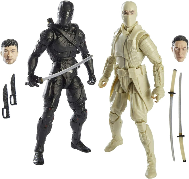 Hasbro G.I. Joe Classified Series Storm Shadow and Snake Eyes Action-Figuren-Set, 15,2 cm, 2 Stück
