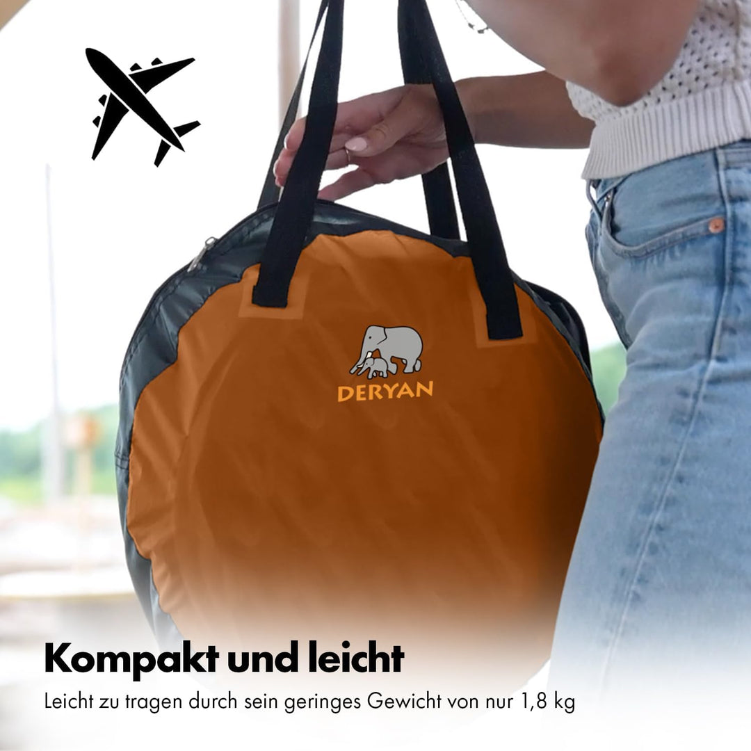 Deryan Baby & Kinder Reisebett mit Matratze - ab Geburt bis 2,5 Jahre, Pop Up Kleinkindbett Babyzelt
