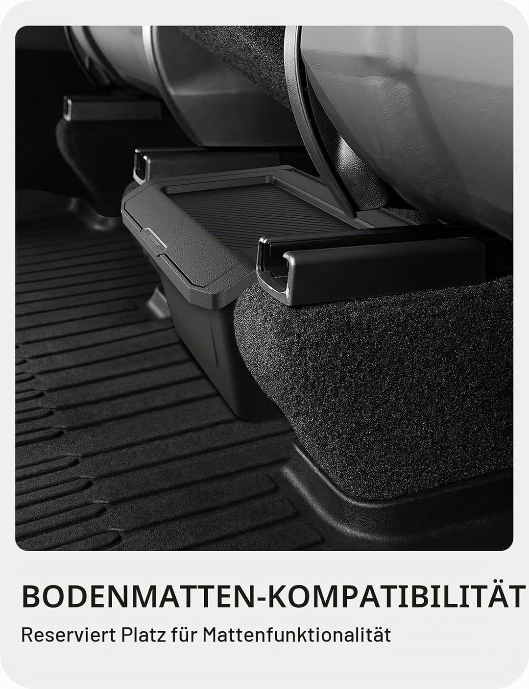 BASENOR 2026 2025 Tesla Model Y Juniper Organizer für die hintere Mittelkonsole, staubdichter TPE-Ab