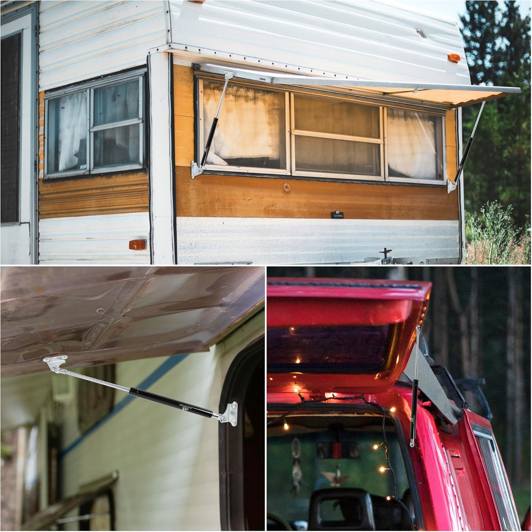 X AUTOHAUX 2X Gasdruckfeder 200N 45LB Gasdruckdämpfer Gasfeder Dämpfer Heckklappe Kompressionsfeder