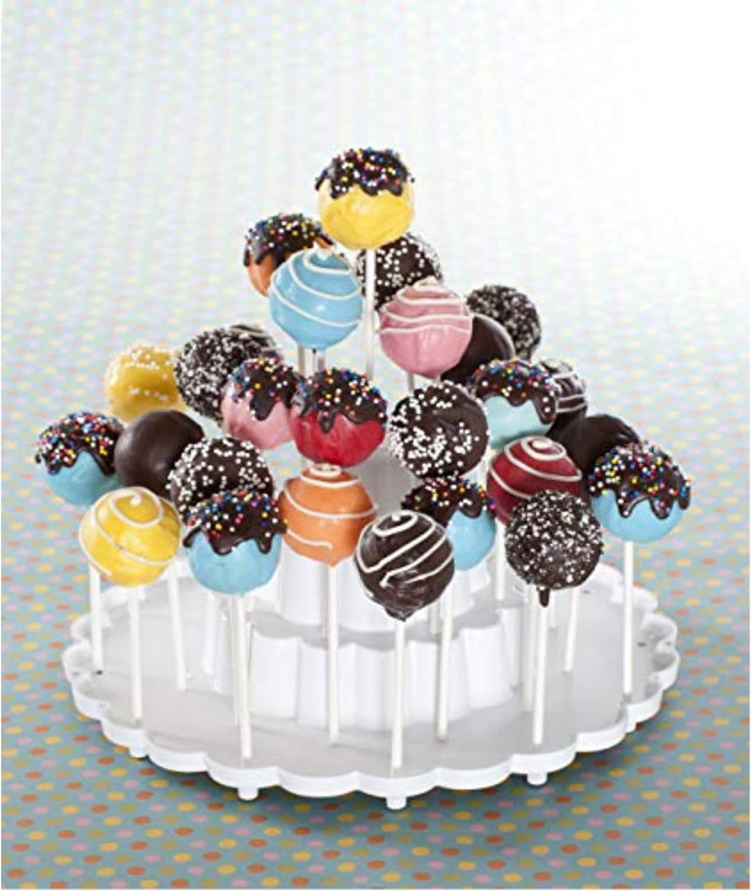 Nordic Ware Cake Pop Etagere Display Ständer, Weiss Etagere für Cake Pop, Etagere für Cake Pop