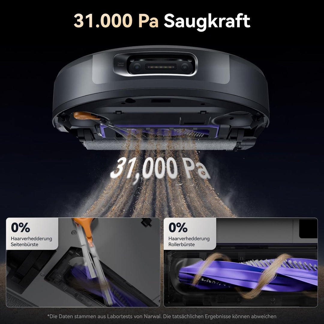 NARWAL Flow 2 Saug- und Wischroboter mit All-in-One-Station, FlowWash-Wischsystem mit 60 °C Heisswas