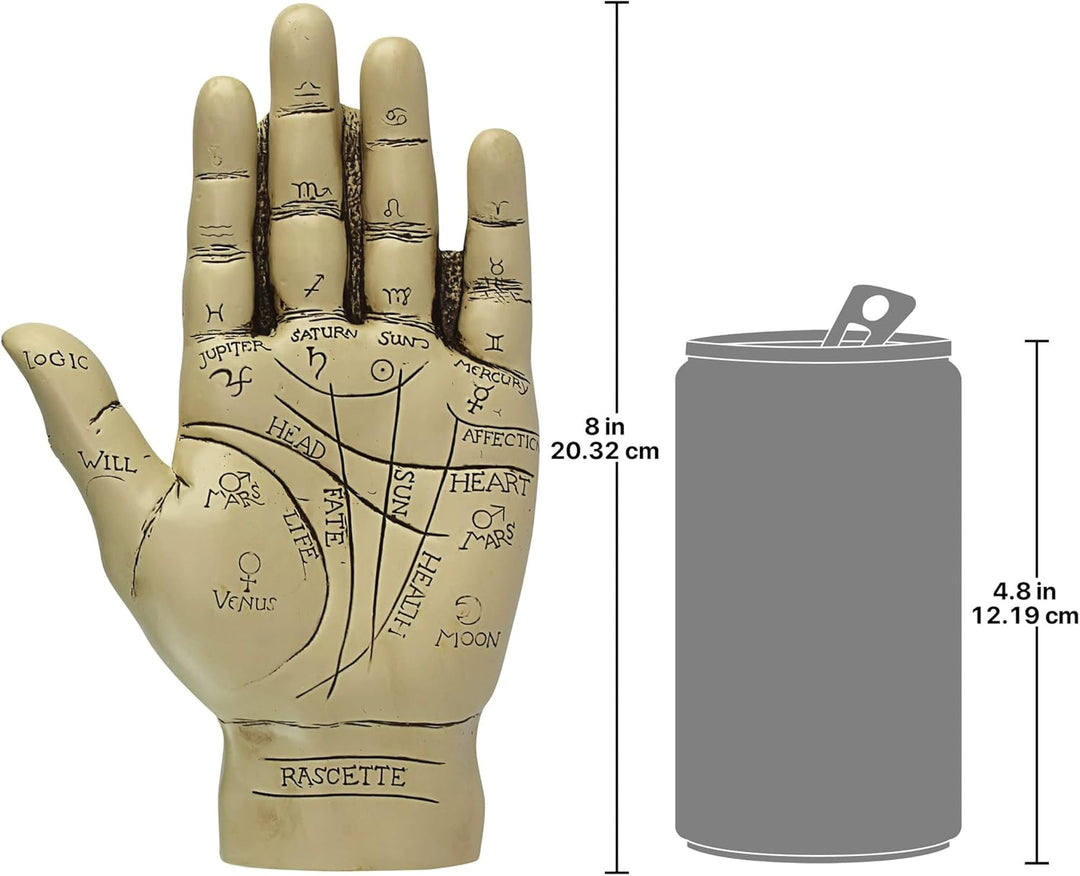 Design Toscano Handfläche, Figur Polyresin Hand, Polyresin Hand