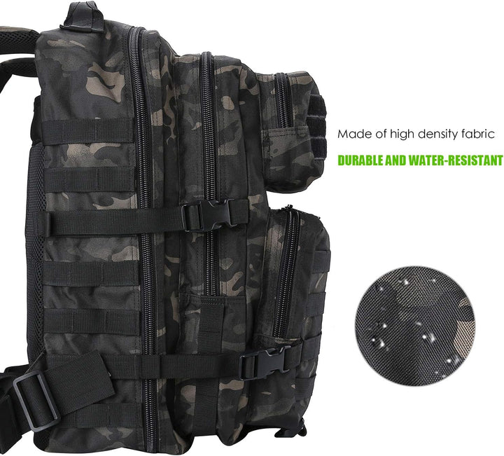 ProCase 40L Militär Taktische Rucksack, Grosse Kapazität 3 Tage Armee Assault Pack Bag Go Bag Rucksa