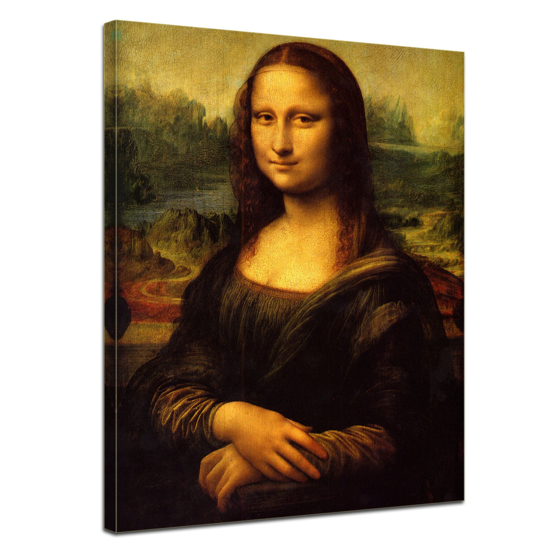 Bilderdepot24 Bild auf Leinwand | Leonardo da Vinci Mona Lisa in 50x60 cm als Wandbild | Wand-deko D