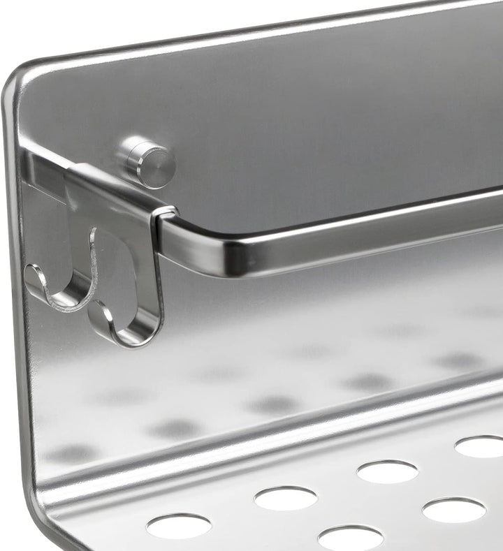 TATAY Duschablage Ohne Bohren Rechteckig Aluminium | Mit Schrauben und Quick Fix Befestigungssystem