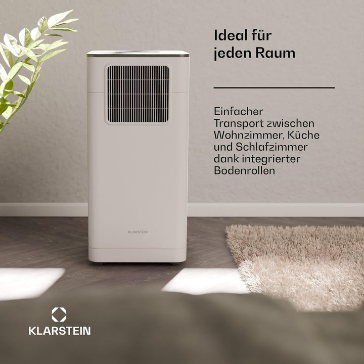 Klarstein Mobile Klimaanlage mit Abluftschlauch - 7000 BTU, 3-in-1, Leise & Energieeffizient, Smart