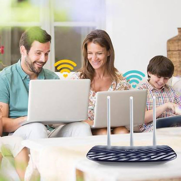 TP-Link Archer C20 Dual Band WLAN Router (300Mbit/s auf 2,4GHz + 433Mbit/s auf 5GHz, 4 10/100 LAN +