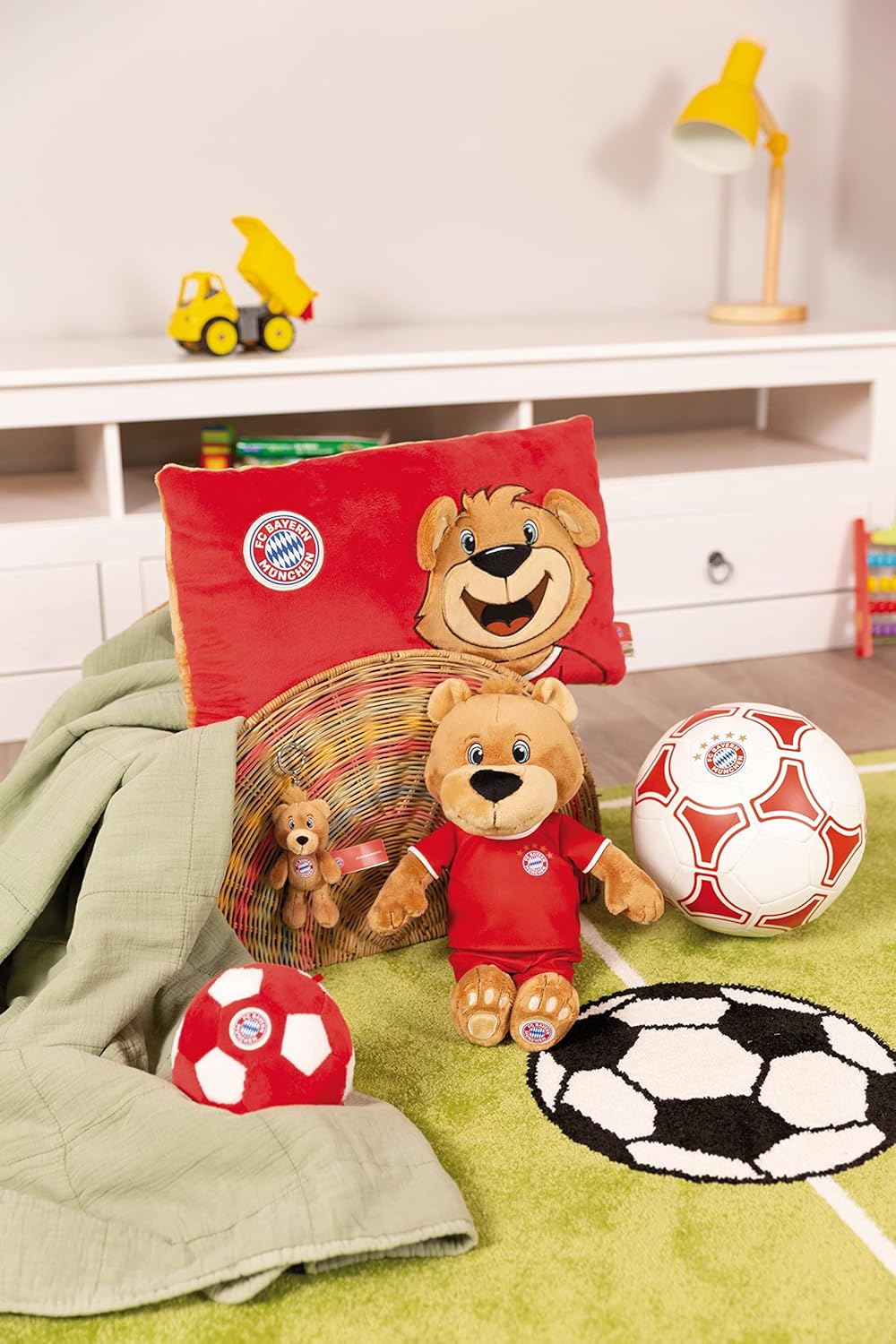 NICI 49071 Schlüsselanhänger FC Bayern Bear Berni 10cm braun aus nachhaltiger Herstellung Berni Schl