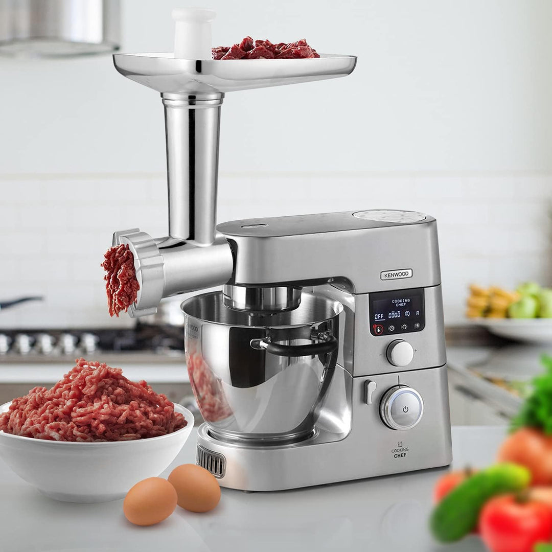 Gdrtwwh Fleischwolf Zubehör Geeignet für Kenwood alle Chef und kMix Küchenmaschine,mit 2 Wurstfüllro