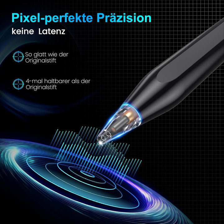 Stift für iPad, (2018-2025) Pencil 2nd Generation für Apple mit Schnellladeleistung Palm Rejection u