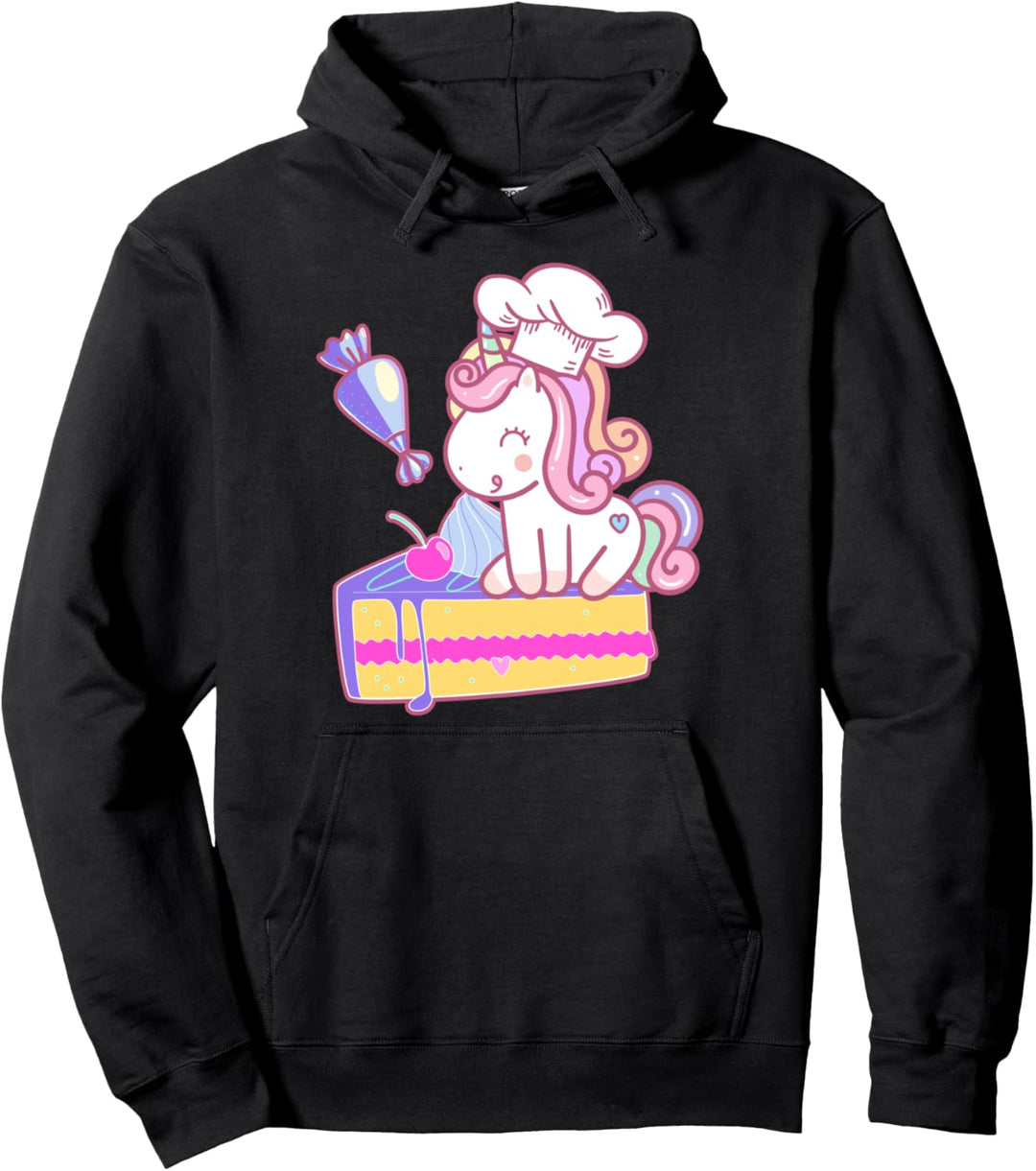 Backen Einhorn Unicorn Bäcker Konditor Kuchen Gebäck Pullover Hoodie