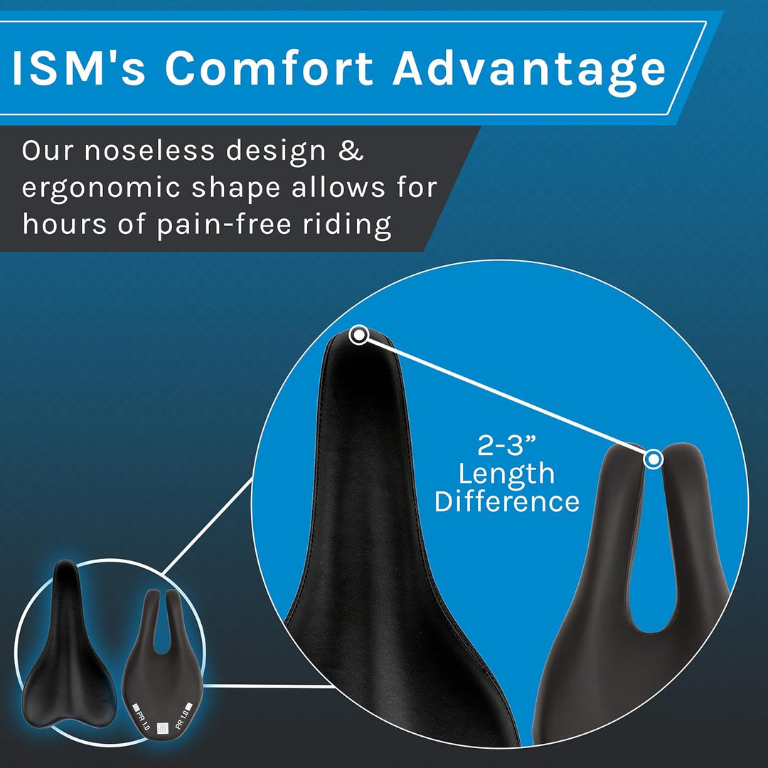 ISM Unisex – Erwachsene PR 1.0 Sattel, schwarz, One Size