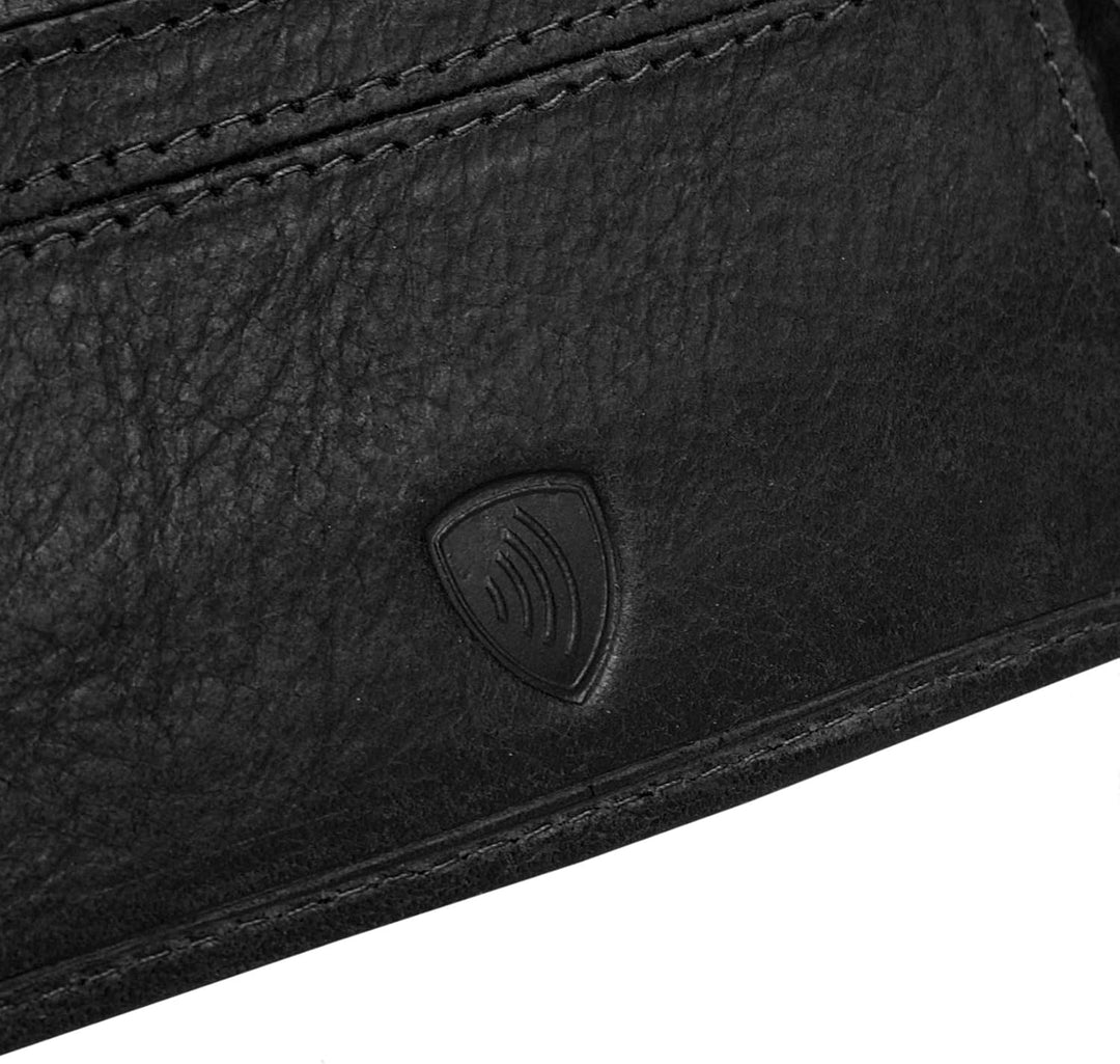 Sansibar Geldbörse Echt Leder schwarz Herren, Damen - 020050, Schwarz