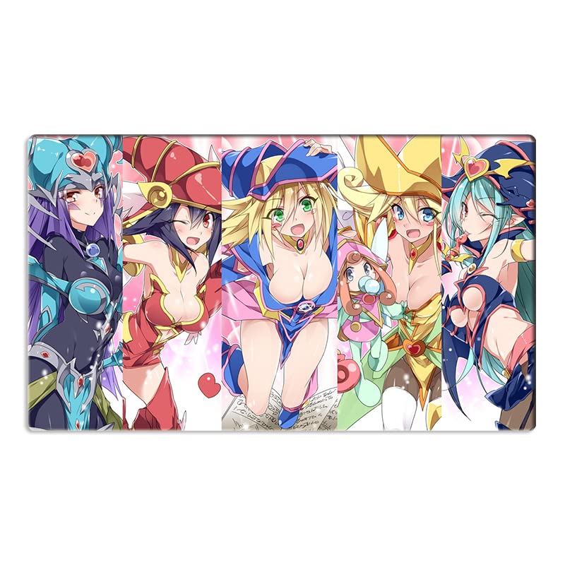 Mlikemat Spielmatte ZD014-100-A Dark Magician Girl Duel Battlefield TCG CCG Matte und kostenlose Tas