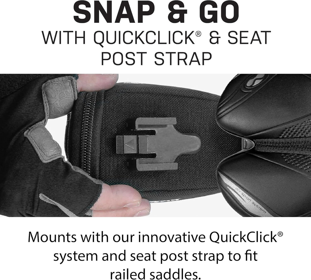 TOPEAK Satteltasche AERO Wedge - L Schwarz, Schwarz