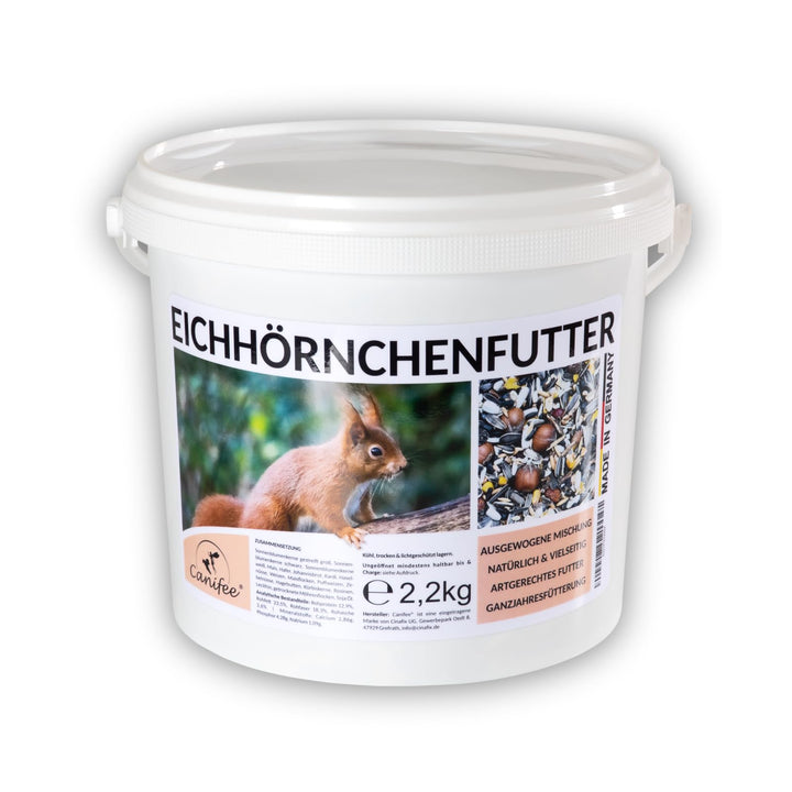 Eichhörnchenfutter 2.2 kg artgerechtes Wildtierfutter als ganzjährige Futtermischung - Ganzjahresfut