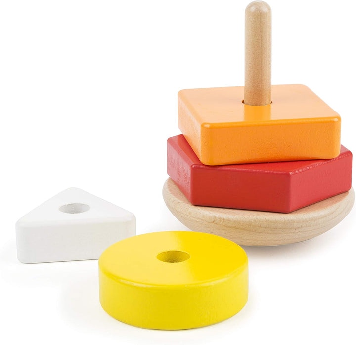 small foot Motorikspielzeug-Set aus Holz, mit Ziehtier, Stapelturm und Steckspiel, für Kinder ab 12