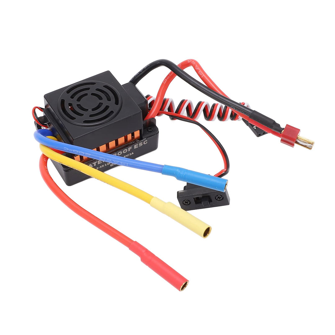 VGEBY RC Brushless ESC, RC Car Brushless ESC 60A Starker Stromwiderstand Wasserdicht Staubdicht für
