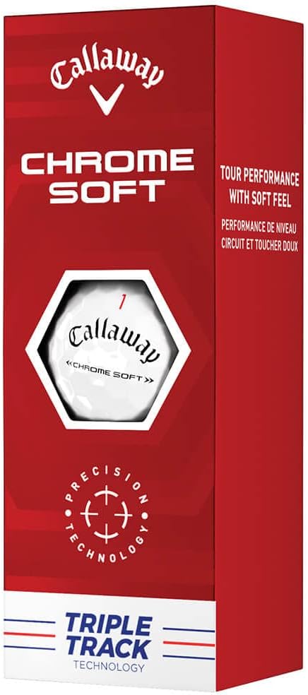 Callaway Golf Chrome Soft Golfbälle (Serie 2022) Triple Track, Triple Track