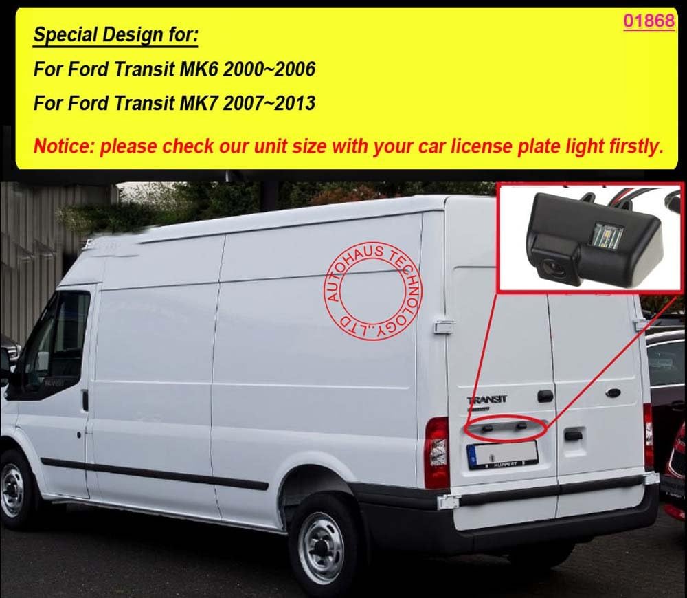 Weitwinkel Einparkkamera Wasserdicht Nachtsicht HD Rückfahrkamera Ersatz für Ford Transit MK6 2000-2