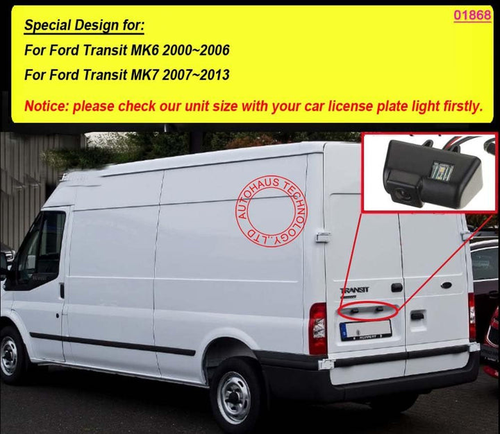 Weitwinkel Einparkkamera Wasserdicht Nachtsicht HD Rückfahrkamera Ersatz für Ford Transit MK6 2000-2