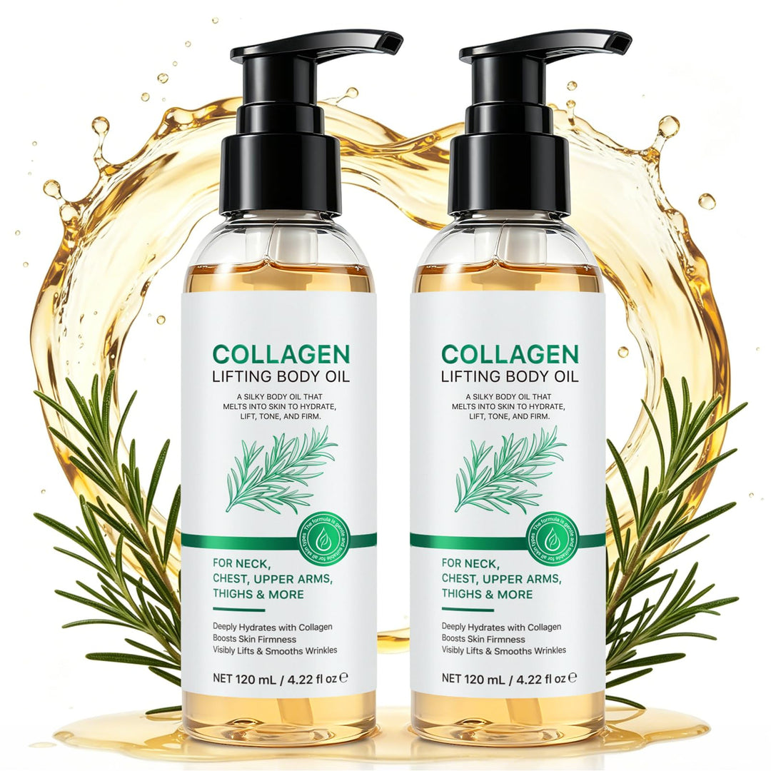 Kollagen Körperöl, Collagen Lifting Body Oil, Straffendes Körperöl mit Kollagen, Reduziert feine Str