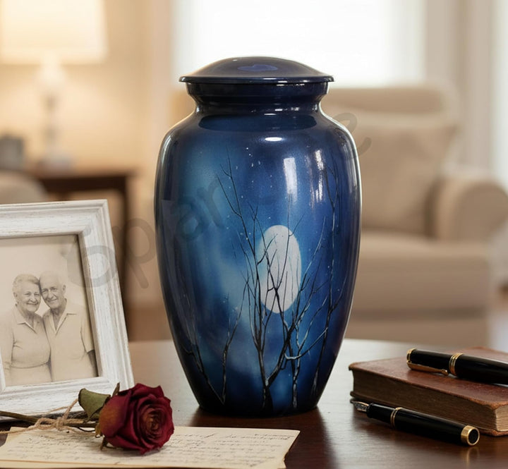 eSplanade Urne Memorial Container Jar Pot | Cremation Urns | Full Grösse Standard Urns | Metall Urns