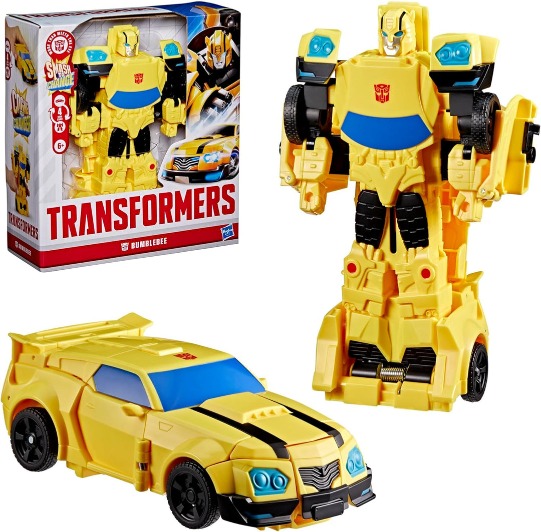 Transformers Smash Changers Bumblebee Action-Figur, lässt Sich vom Roboterspielzeug in EIN Spielzeug