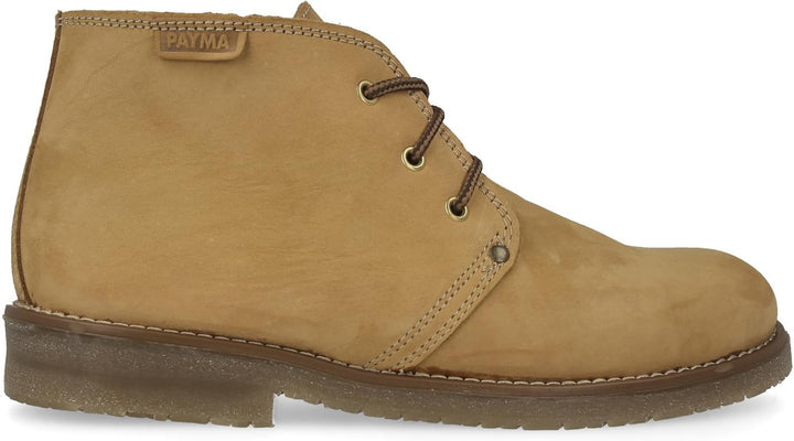 PAYMA - Rustikale Safari Leder und Nobuk Stiefel für Herren. Chukka Boot Schuhe Casual, Outdoor und