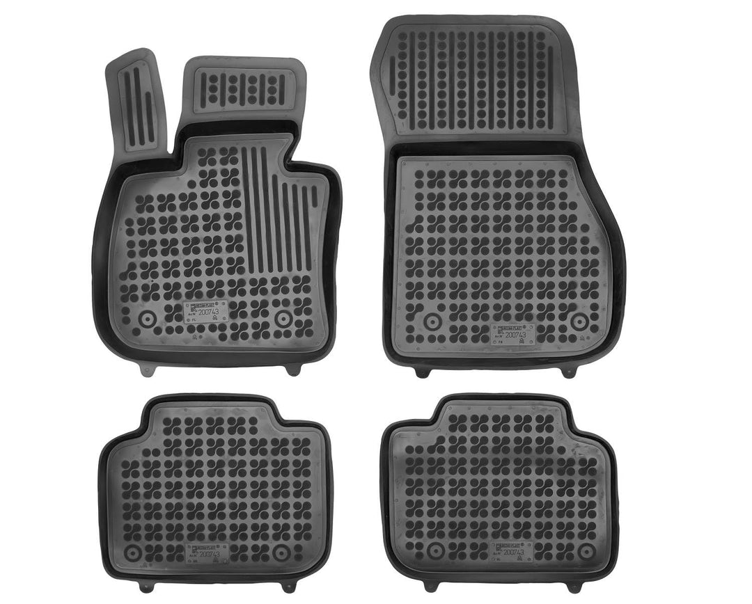 AZUGA Hohe Gummi Fussmatten mit Rand passend für BMW X2 (U10) ab 3/2024 AZ10300517 Automatten Gummim