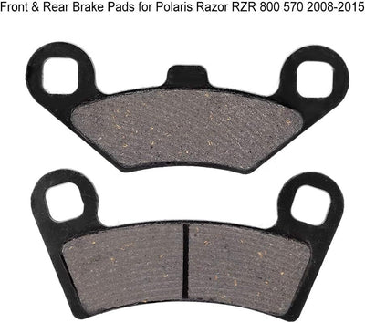 Bremsbelagsatz , Fydun 8 Stücke Scheibenbremse Iron Brake Pads Vorder und Hinterrad Bremsbeläge für