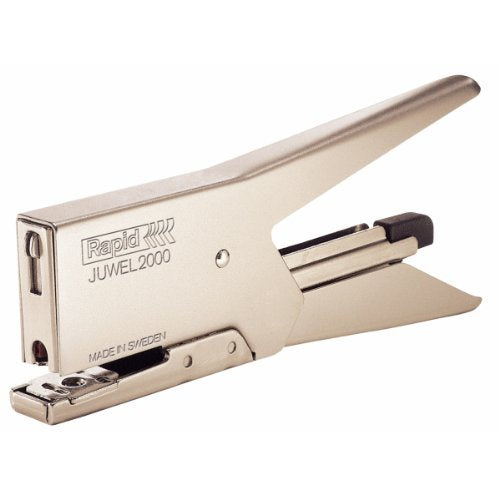 Rapid 31060313 Heftzange Juwel 2000, Metall, 12 Blatt, matt, nickel