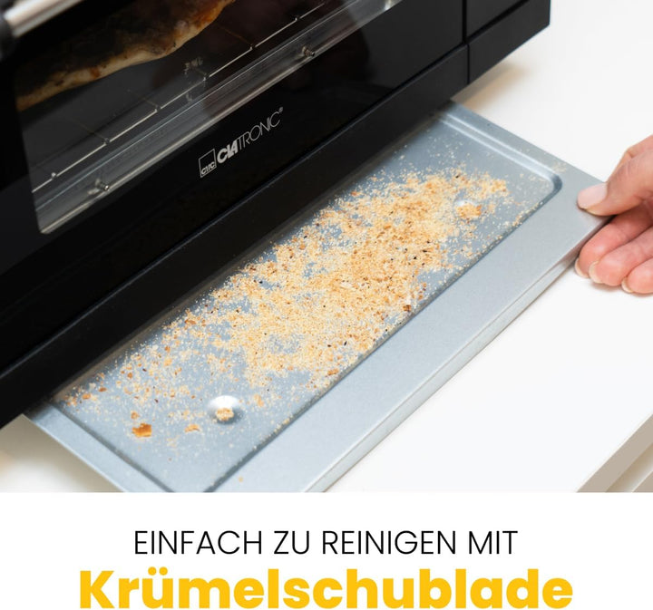 Clatronic Multi-Pizza-Ofen MPO 3520, Ober- und Unterhitze im Kombibetrieb möglich, 12 Liter Backraum