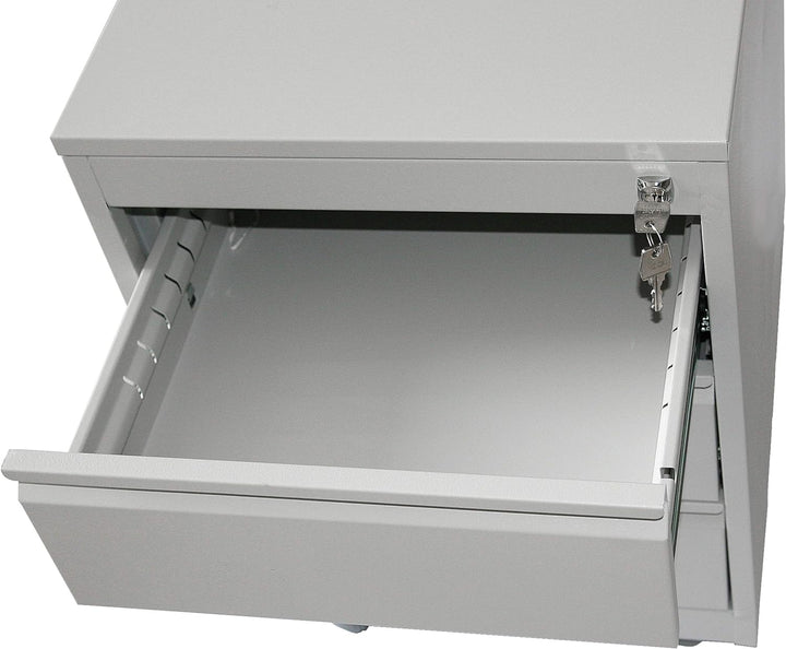 Szagato Rollcontainer Stahl, Professional 3 Schubladen HxBxT: 60x46x60 cm, lichtgrau, Marke (Arbeits