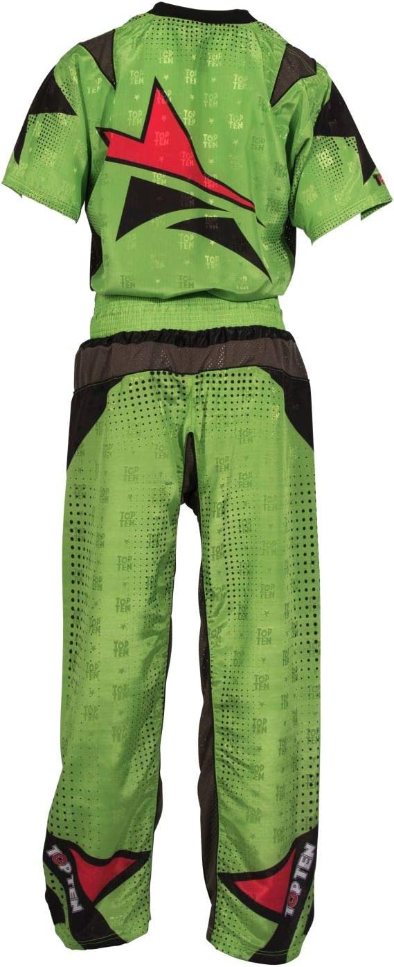 TOP TEN Kickboxuniform „Future“ Gruen - Schwarz M, Gruen - Schwarz M